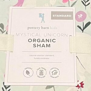 Pottery Barn Kids Mystical Unicorn Organic Sham - Pink and White